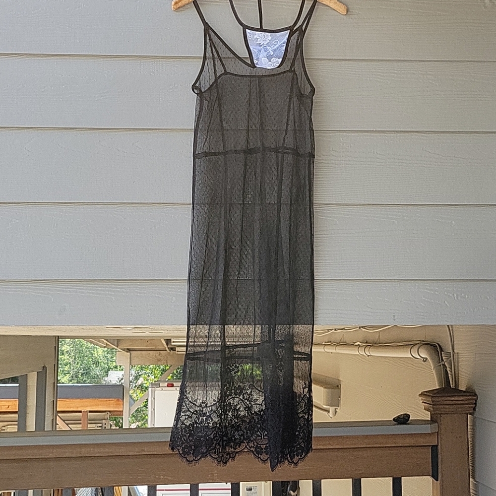 Black See through Nightgown/lingerie